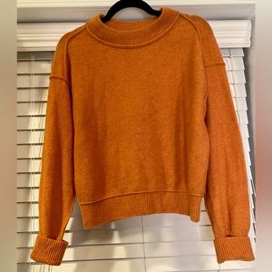 Cashmere Free People sweater, size small, in burnt orange